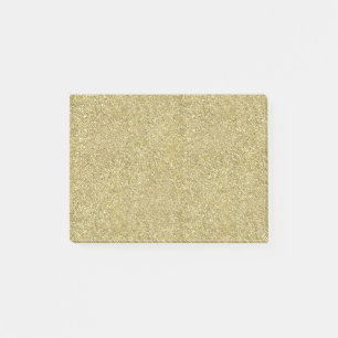 Bright Shimmer Gold Canvas Post-it Notes