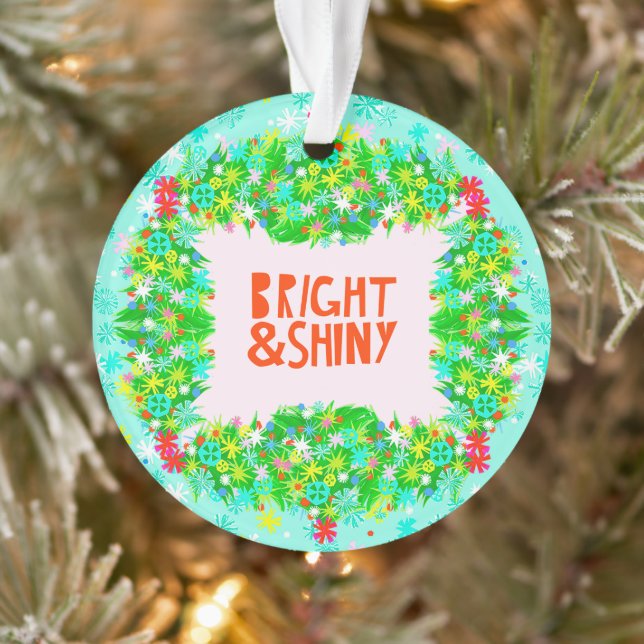 Bright & Shiny Wreath Ornament (Tree)
