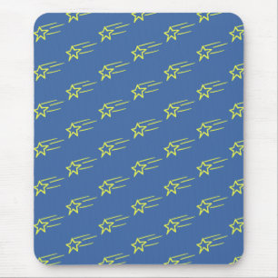 Bright Shooting Star Pattern Mouse Pad
