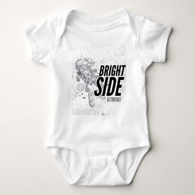 BRIGHT SIDE ASTRONAUT  BABY BODYSUIT (Front)