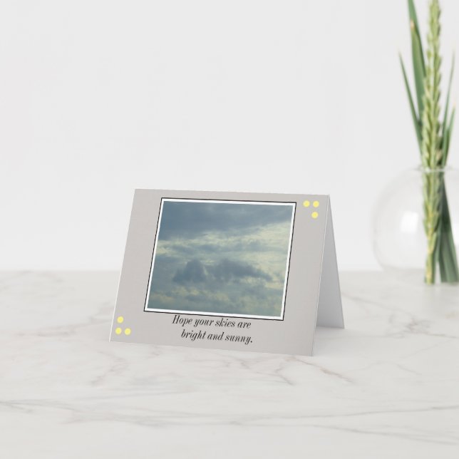 Bright Skies Card (Front)