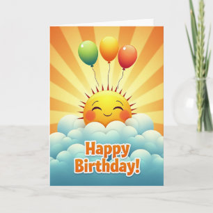 Bright Sky Birthday Card
