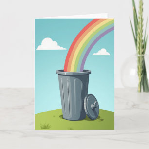 Bright Sky Clouds Birthday Card