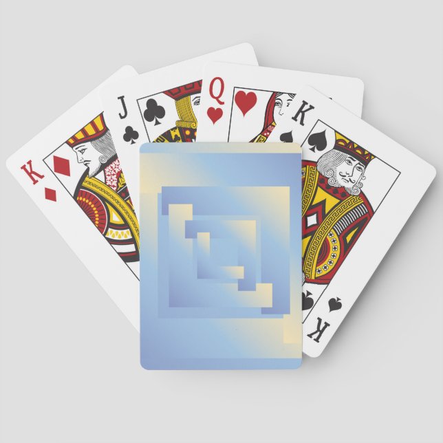bright sky colours playing cards (Back)