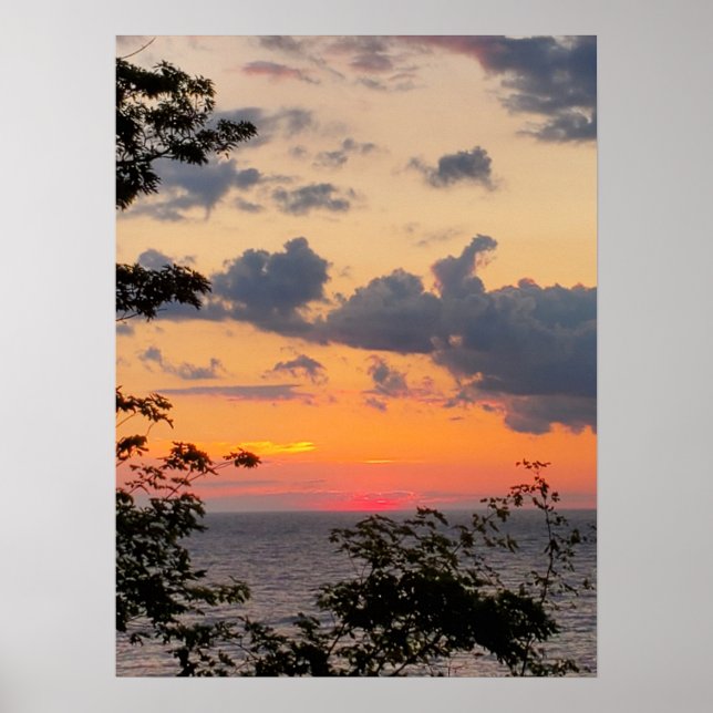Bright Sky Sunset Poster (Front)