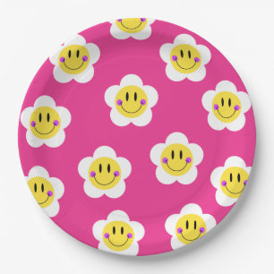 Bright Smiley  Paper Plate