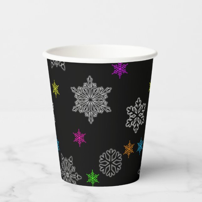 Bright Snowflake Party Cups - set 2 (Front)