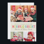 Bright Snowflakes Holiday Photo Card<br><div class="desc">.</div>