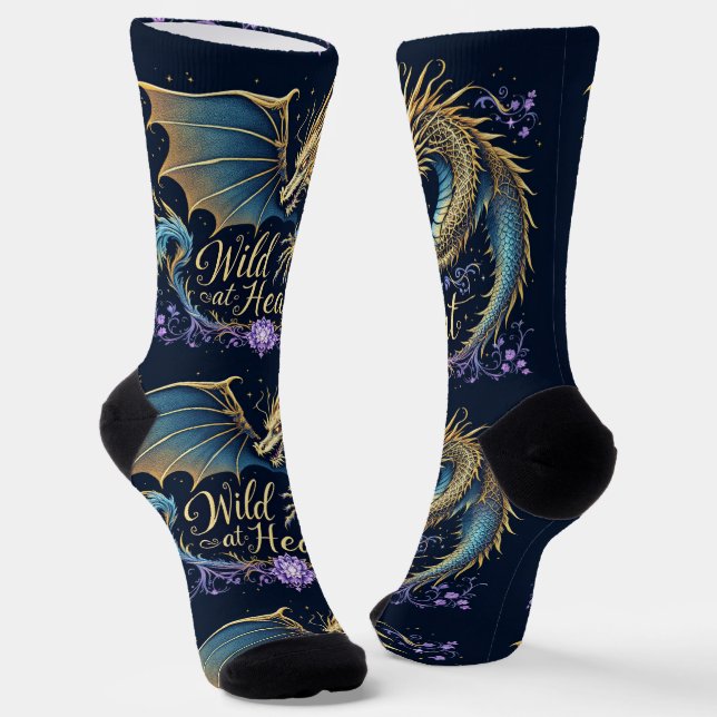 Bright Socks Dragon Wild At Heart 0044081 (Angled)
