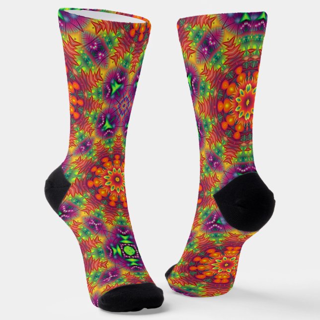 Bright Socks Fractal Seamless Patterns 0041981 (Angled)
