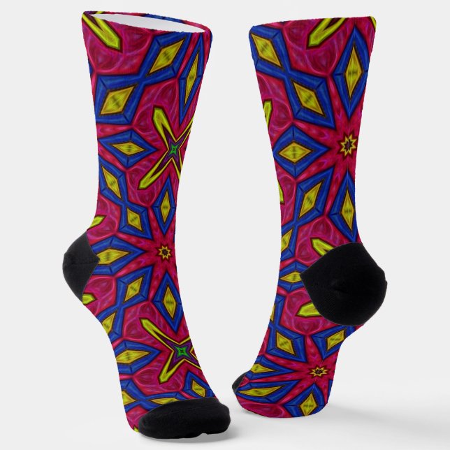 Bright Socks Fractal Seamless Patterns 0042020 (Angled)