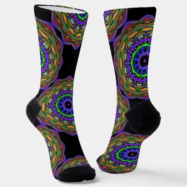 Bright Socks Fractal Seamless Patterns 0042100 (Angled)