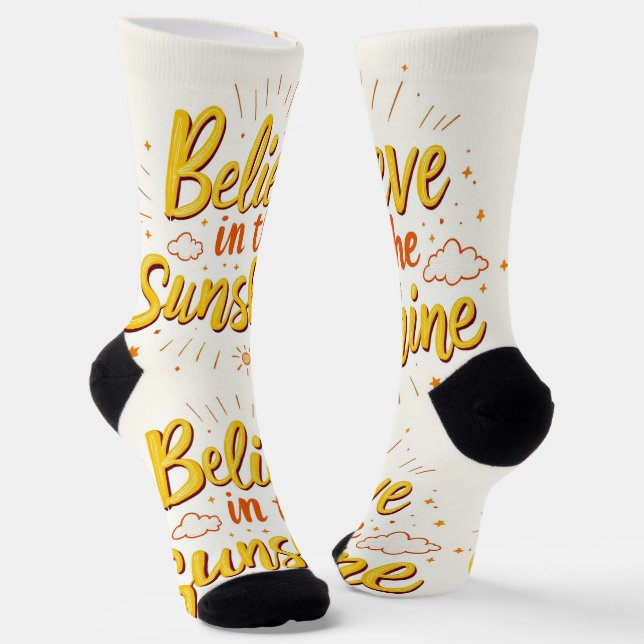 Bright Socks RANDOPIX Believe In Sunshine 0039496 (Angled)