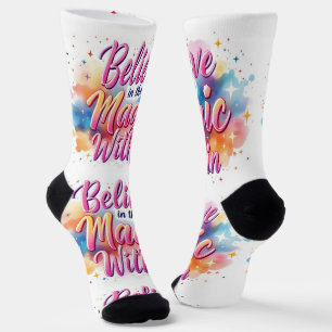 Bright Socks RANDOPIX Believe Magic Within 0039492