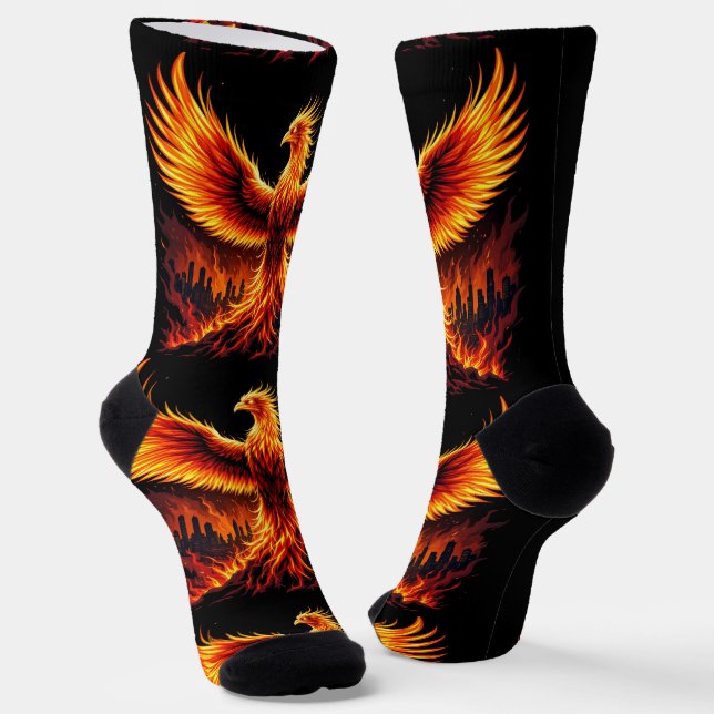 Bright Socks RANDOPIX Fire Phoenix 0039517 (Angled)