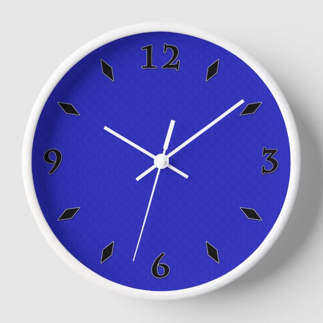 Bright Solid neon blue textured.  Clock (Front)