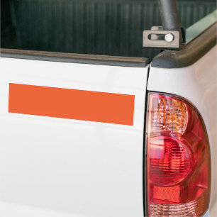 Bright Solid Orange Background  Bumper Sticker