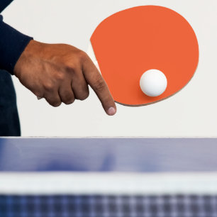 Bright Solid Orange Background Ping Pong Paddle