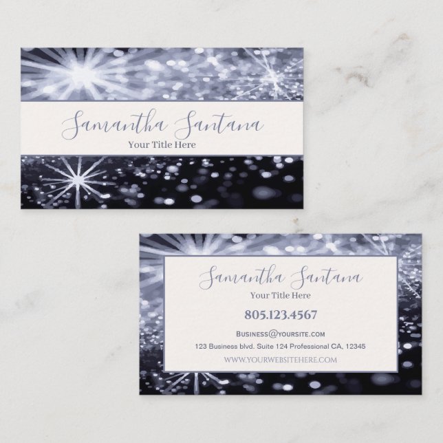 Bright Sparkles Business Card (Front/Back)