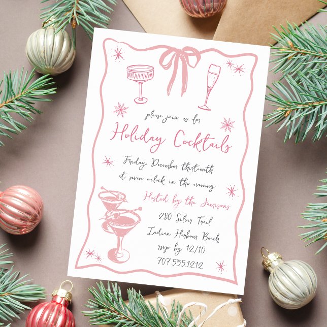 Bright Spirits | Holiday Cocktail Party Invitation (Creator Uploaded)