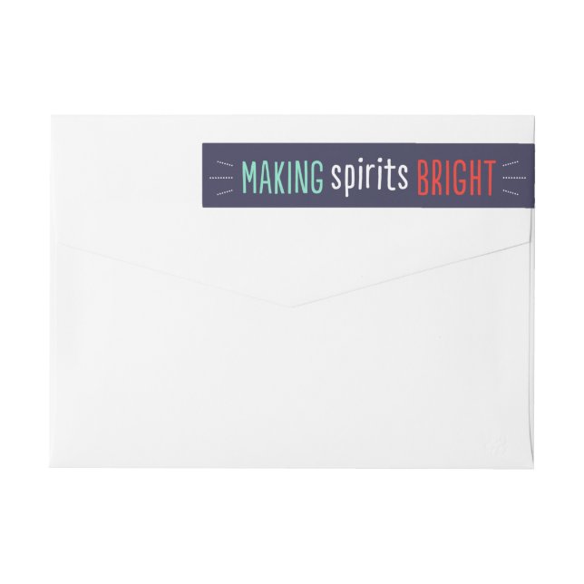 Bright Spirits Wraparound Address Label (Back)