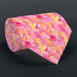 Bright Splotchy “Pink Lemonade” Abstract Tie<br><div class="desc">Introducing the "Pink Lemonade Abstracts" Necktie Collection, a vibrant and playful line of ties perfect for adding a splash of fun to your wardrobe! This collection features bold abstract graphics in lively shades of pink, yellow, and orange, inspired by the refreshing hues of a summer day. Each tie showcases energetic...</div>