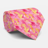 Bright Splotchy “Pink Lemonade” Abstract