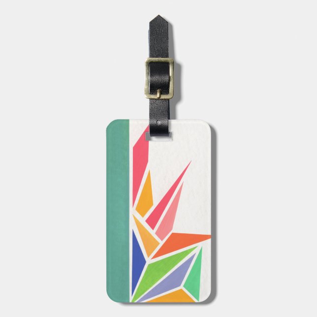 Bright Spring Colours Luggage Tag (Front Vertical)