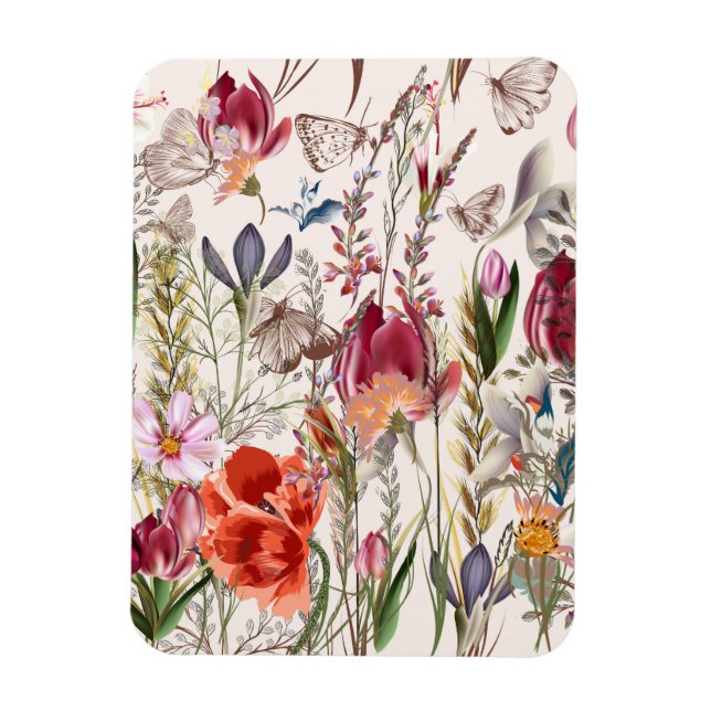 Bright spring field. Romantic pattern Magnet (Vertical)