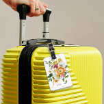 Bright Spring Floral Bouquet with Monogram Luggage Tag<br><div class="desc">A bright and beautiful spring bouquet of yellow, pink and white watercolor florals makes this feminine design pop with style. The colours exude happiness and a cheerful spirit. This design is a great choice for women, teens and girls who enjoy gardening and flowers. Personalise the text template with your monogram...</div>