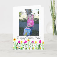 Bright spring flowers custom Chloe birthday gift
