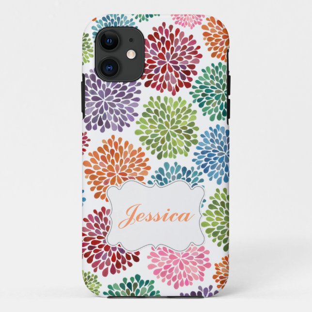 Bright Spring Flowers Name Iphone Case Mate ID (Back)