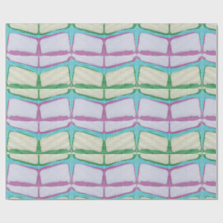 Bright Springtime Chevron Shibori Wrapping Paper