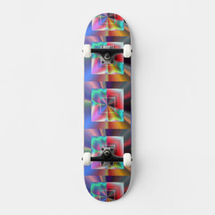 Bright Squares Skateboard