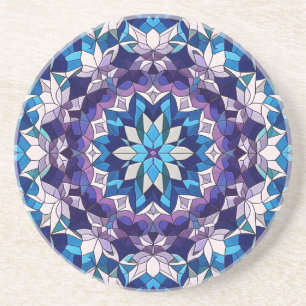 Bright - Stain Glass Bloom #2 Coaster