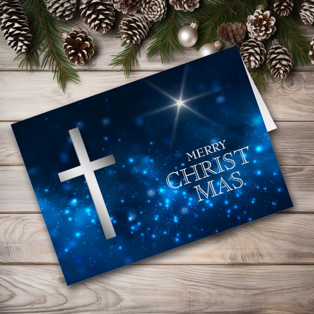 Bright Star Christian Silver Cross Christmas (Creator Uploaded)