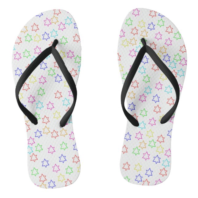 bright stars beach  thongs (Footbed)