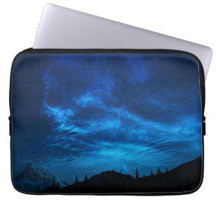BRIGHT STARS IN A DARK AND BLUE SKY LAPTOP SLEEVE