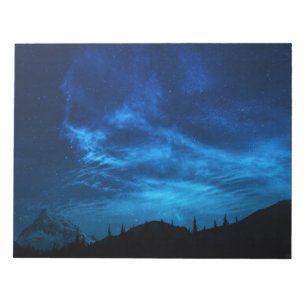 BRIGHT STARS IN A DARK AND BLUE SKY NOTEPAD