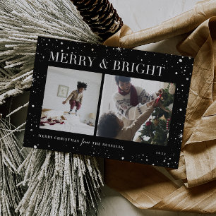 Bright Stars   Merry & Bright Photo Holiday Card