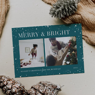 Bright Stars   Merry & Bright Photo Holiday Card