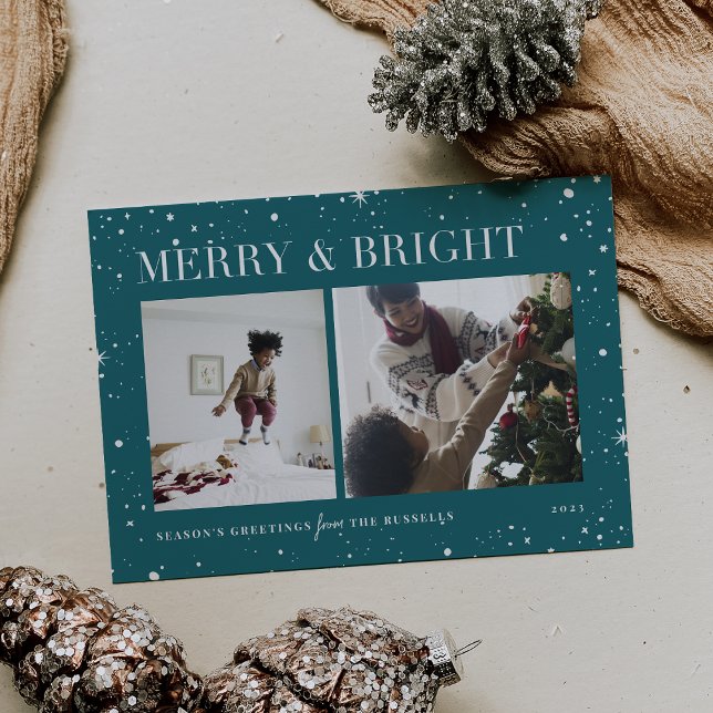 Bright Stars | Merry & Bright Photo Holiday Card (Creator Uploaded)