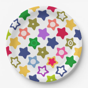 Bright stars paper plate