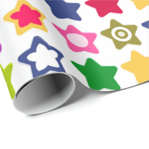 Bright stars wrapping paper