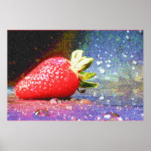 "Bright Strawberry" Cute Photo. Buy Now Poster