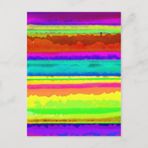 Bright Stripe Postcard