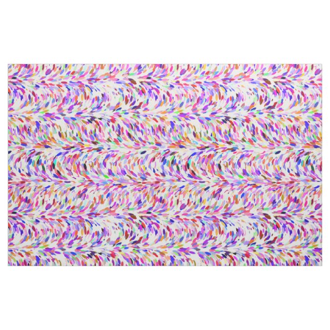 Bright Summer Colours Paint Splatter Pattern Fabric (Fat Quarter)