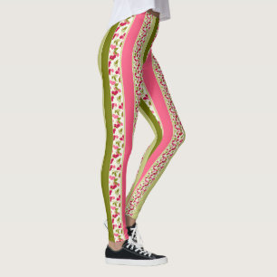 Bright summer pattern of stripes of multi-colored leggings