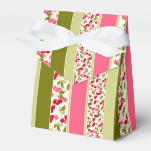 Bright summer pattern of stripes of multi-coloured favour box