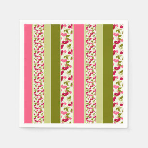 Bright summer pattern of stripes of multi-coloured napkin